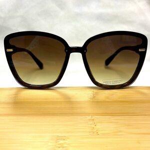 Brand New Vince Camuto Oversized Cat Eye Sunglasses Tortoise Frame Gradient Lens